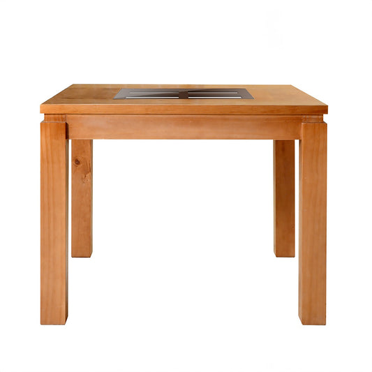 Comedor Octavia miel 8 sillas madera/vidrio