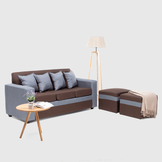 Sofá París + 2 pouf TELA