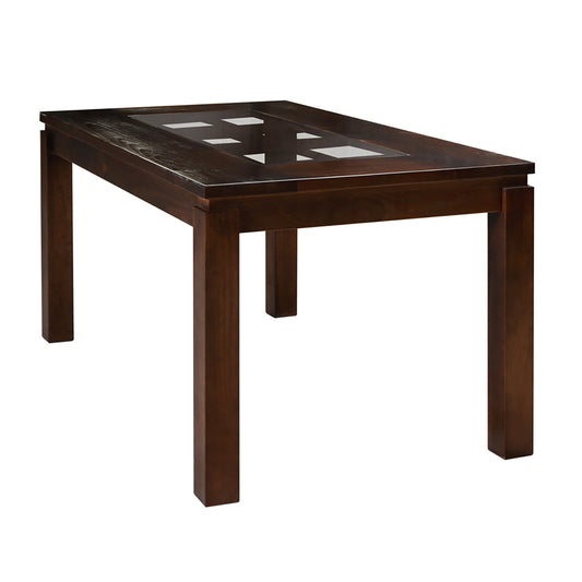 Comedor Ema choco 4 sillas (madera/vidrio)