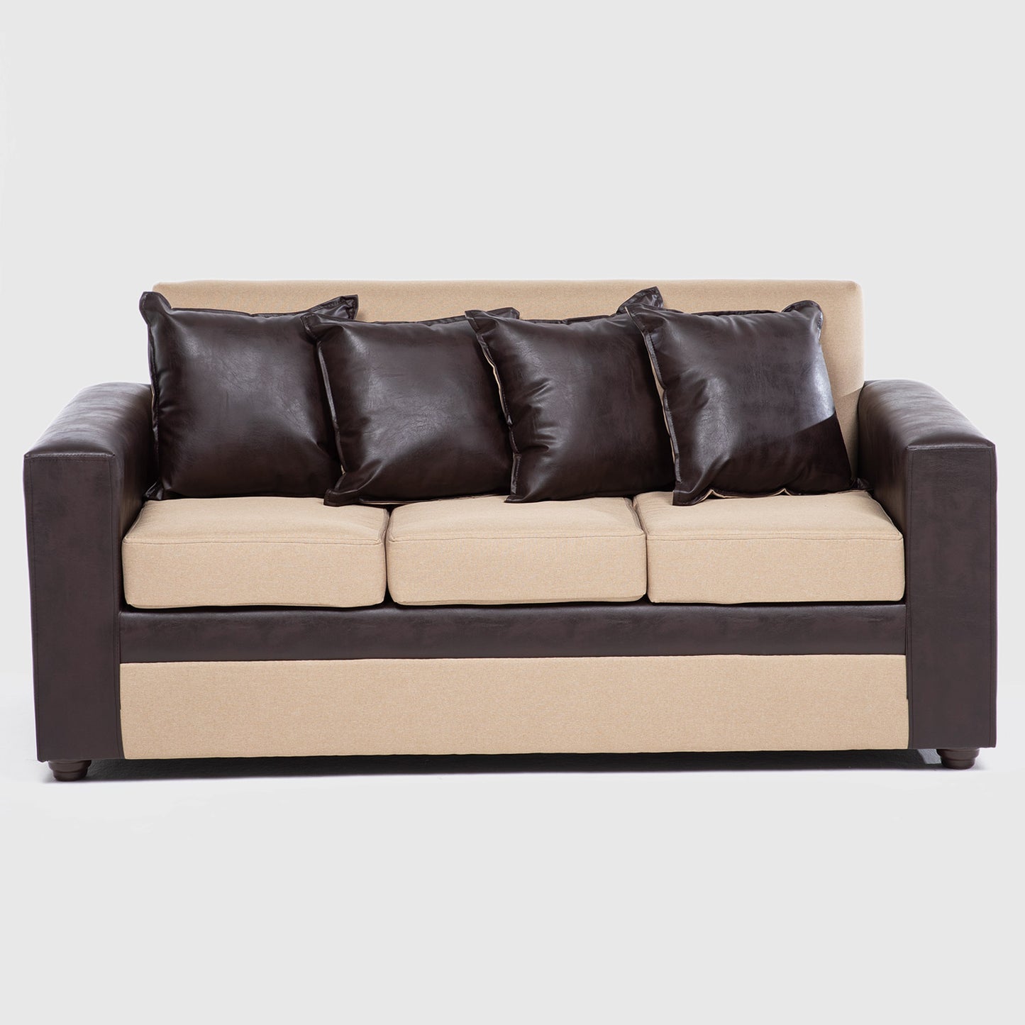 Sofá París + 2 pouf PU/TELA