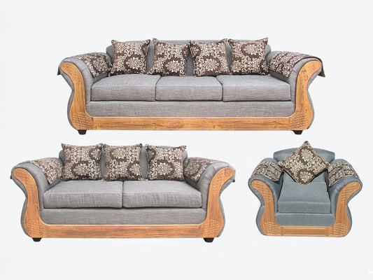 Juego living Irlanda miel 3.2.1 TELA