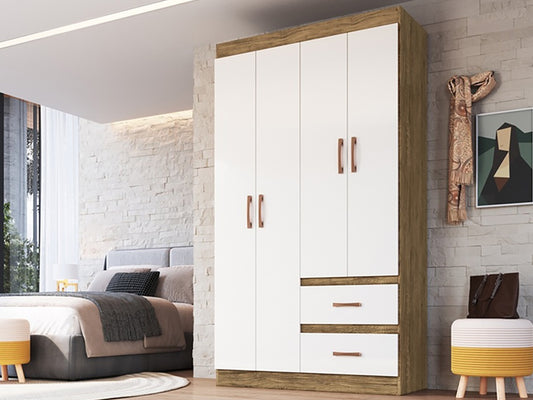 Closet Berlín 4 Puertas 2 Cajones