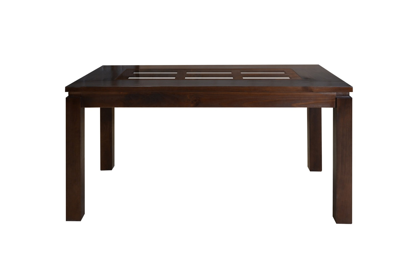 Comedor Octavia choco 8 sillas madera/vidrio