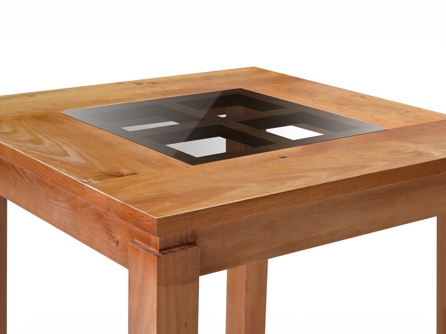 Comedor Octavia miel 8 sillas  madera/vidrio