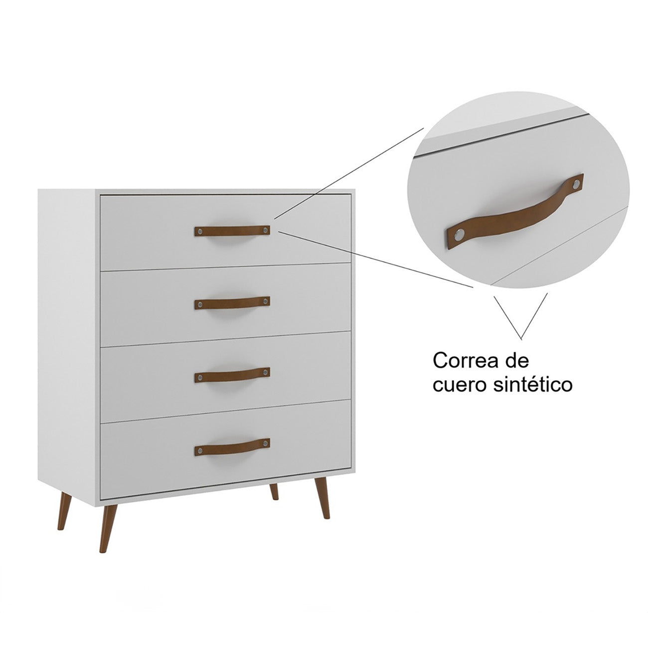 Cómoda Brasil 4 Puertas