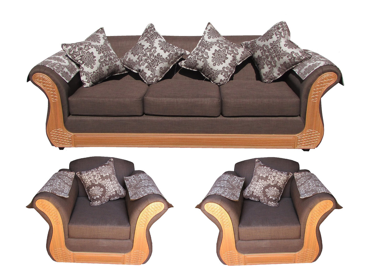 Juego living Irlanda Miel 3.1.1 TELA