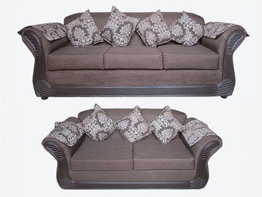 Juego living Irlanda choco 3.2 TELA