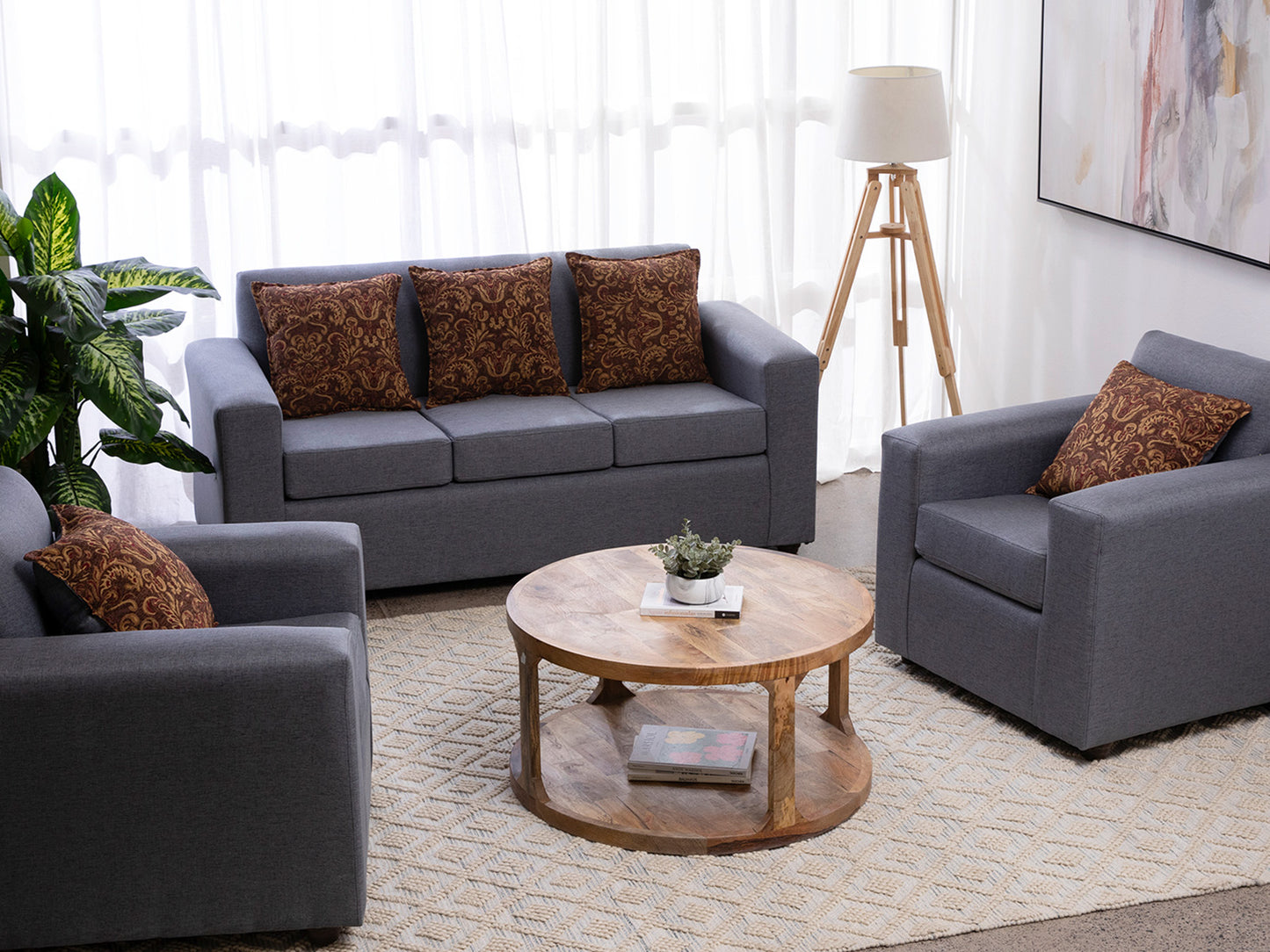 Juego Living París 3.1.1 TELA