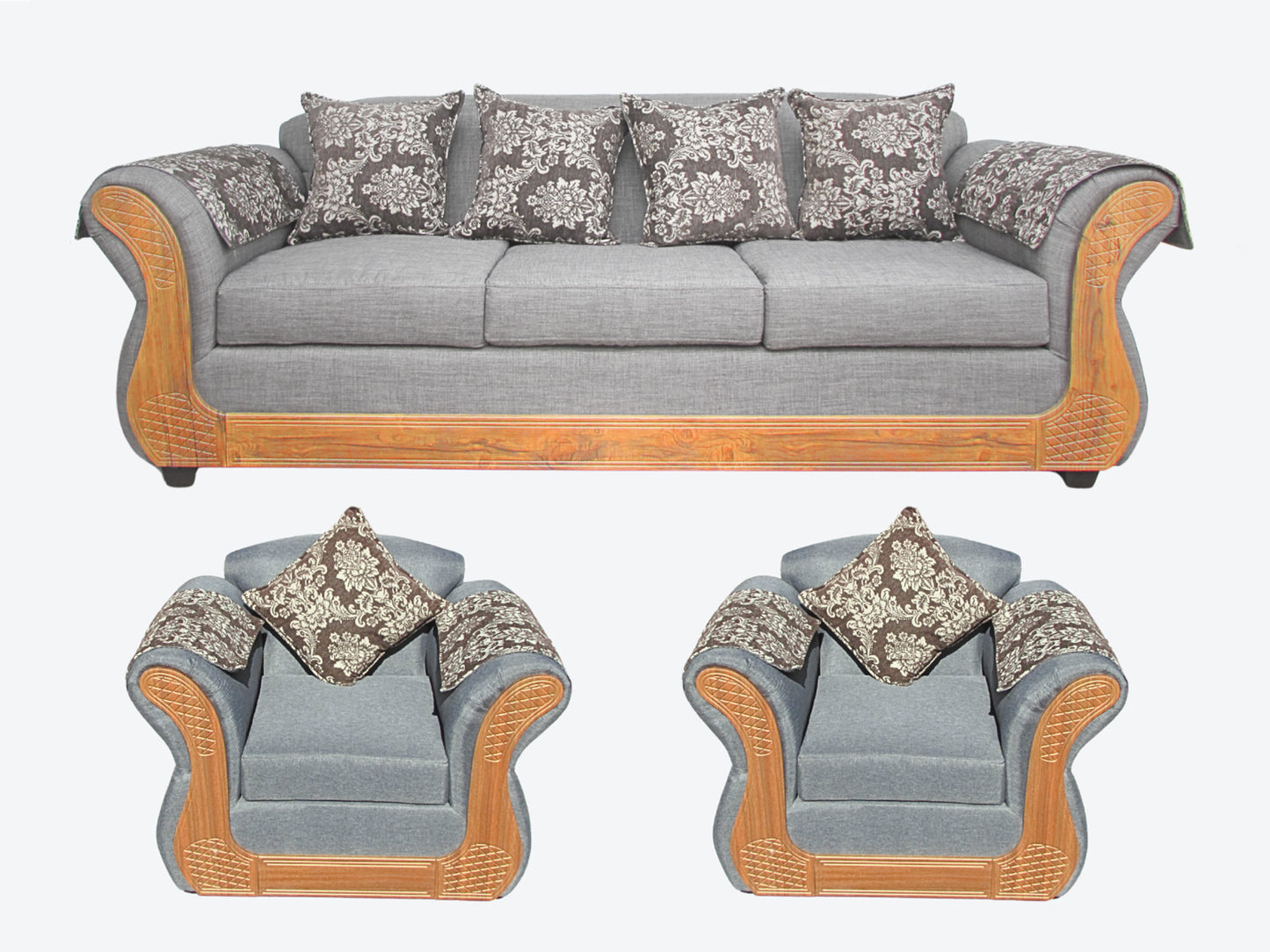 Juego living Irlanda Miel 3.1.1 TELA