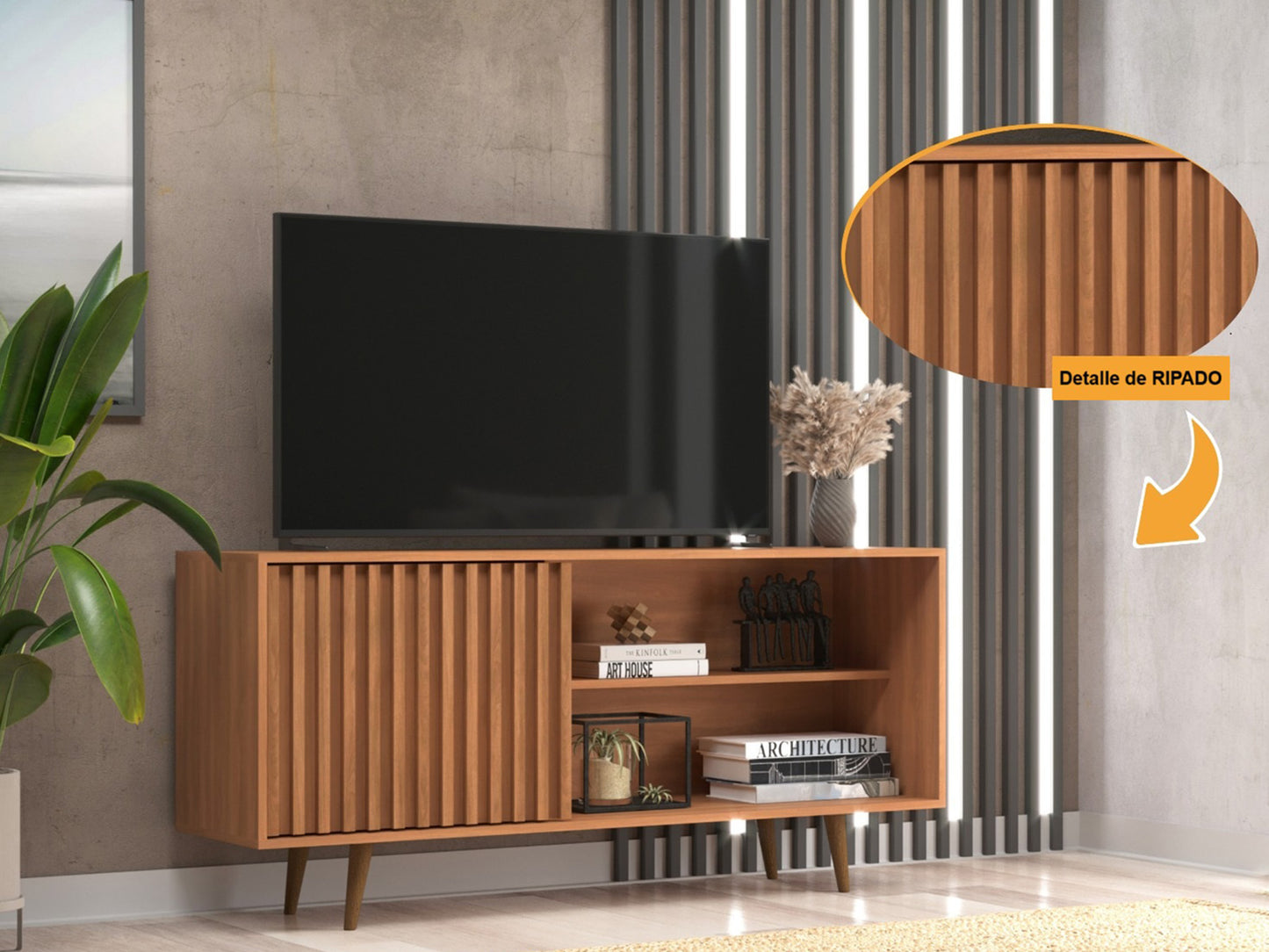 Rack Paris 55" 1 Puerta