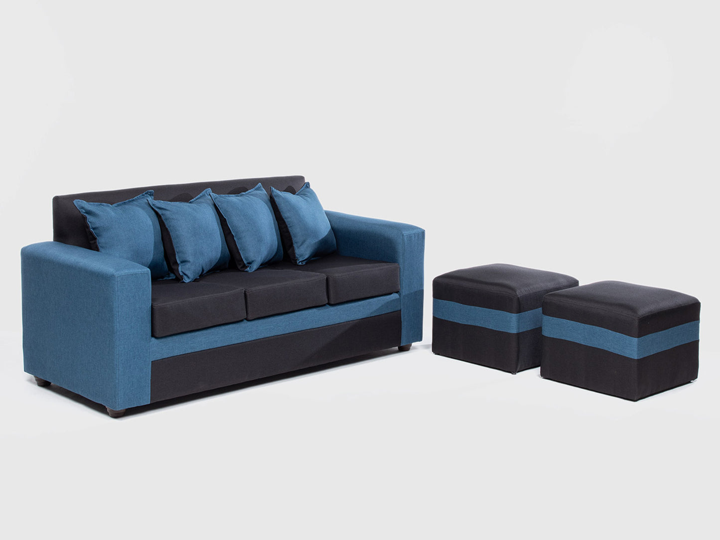 Sofá París + 2 pouf TELA