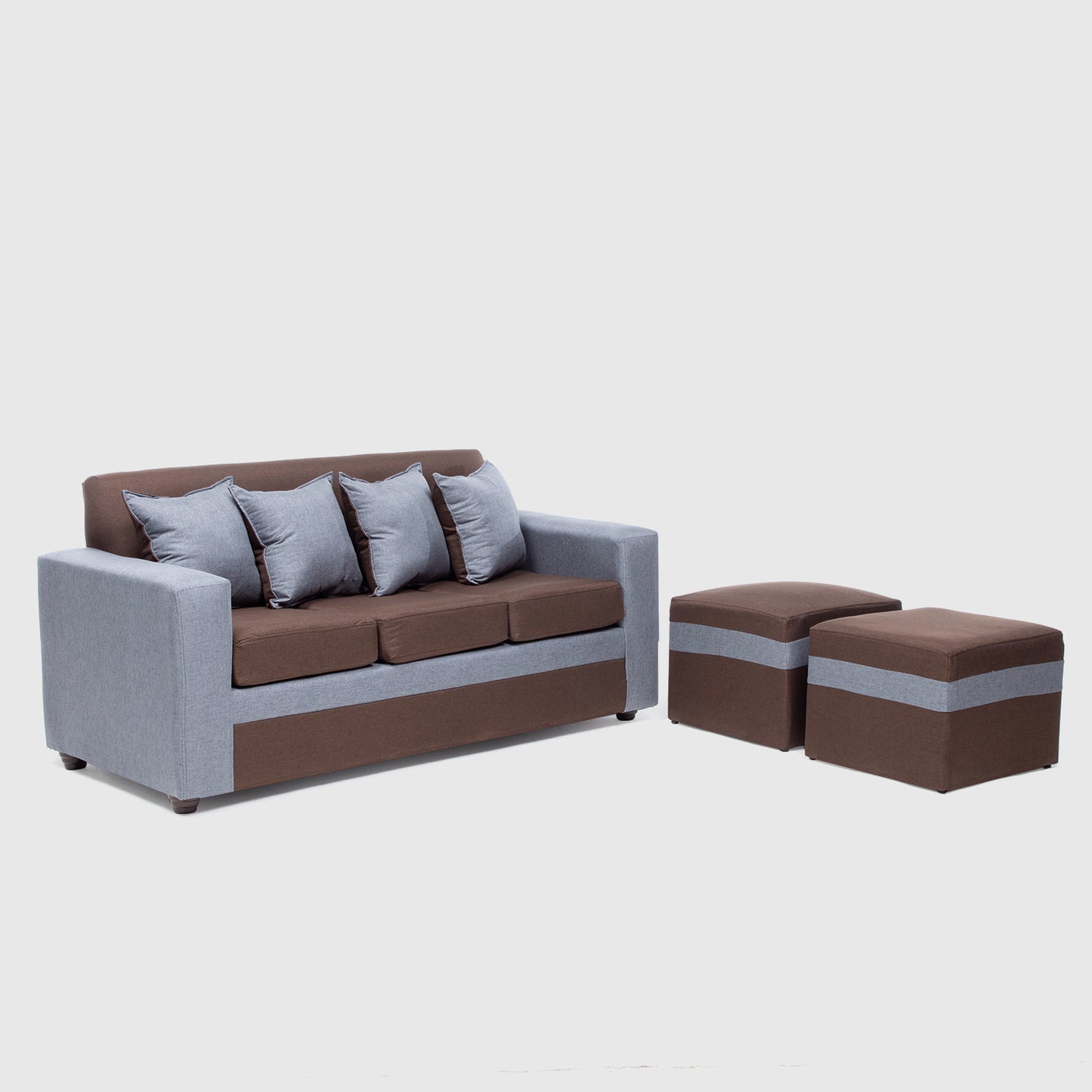 Sofá París + 2 pouf TELA