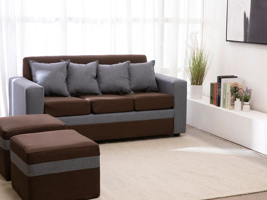 Sofá París + 2 pouf TELA