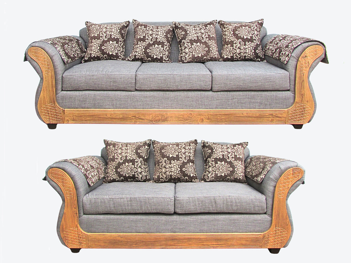 Juego living Irlanda Miel 3.2 TELA