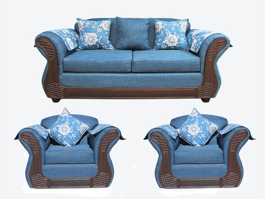 Juego living Irlanda Choco 2.1.1 TELA