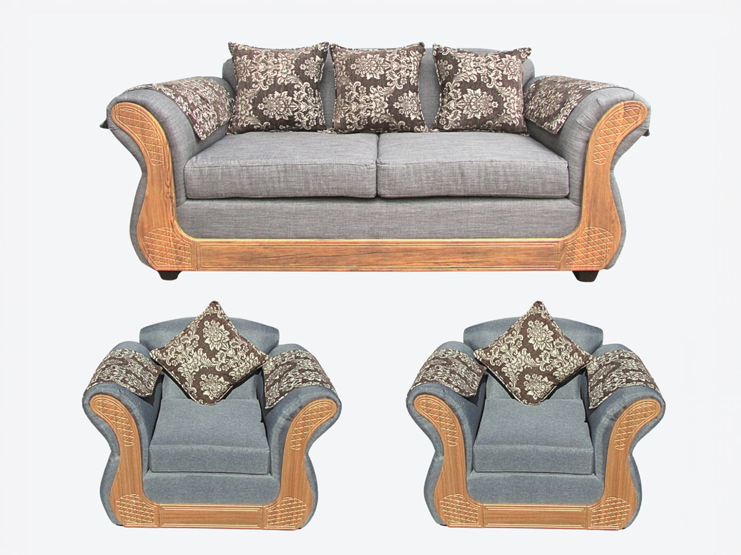 Juego living Irlanda Miel 2.1.1 TELA