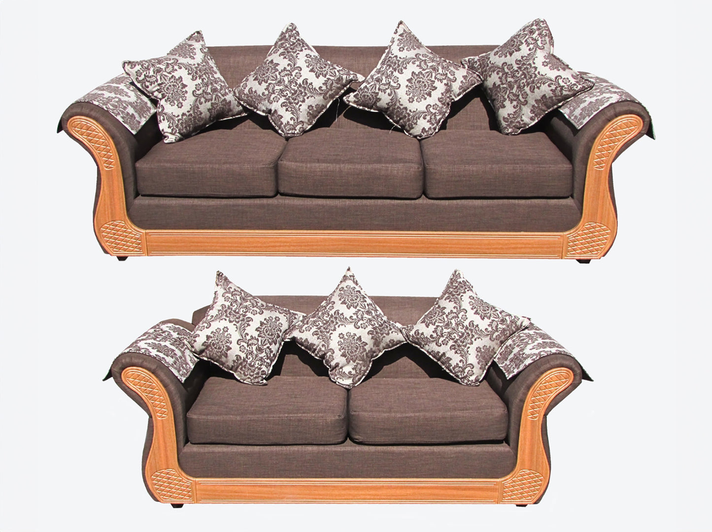 Juego living Irlanda Miel 3.2 TELA