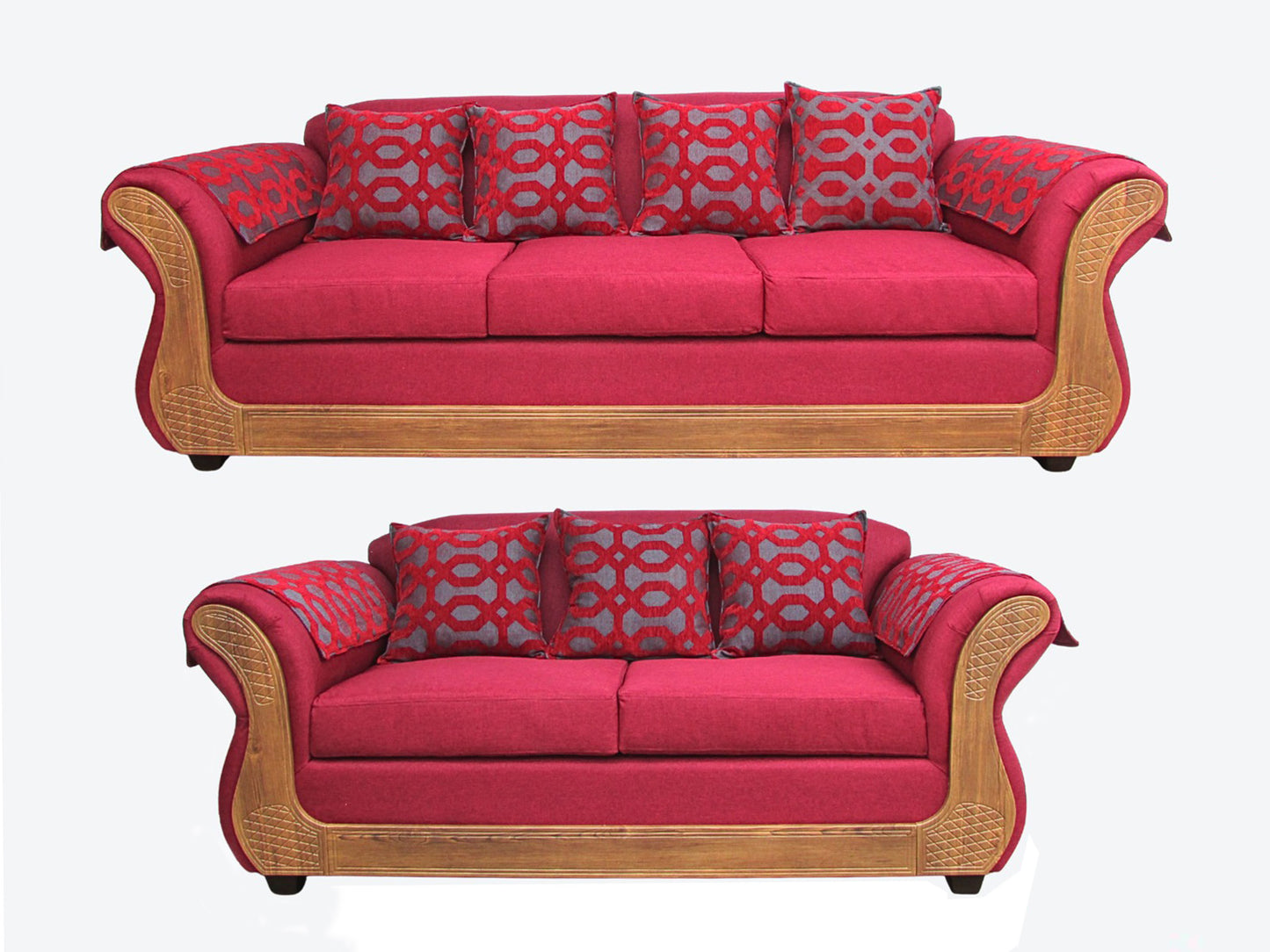 Juego living Irlanda Miel 3.2 TELA