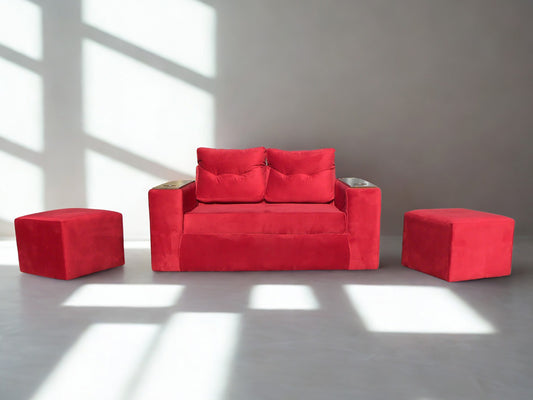 Sofá Wilson 2C + 2 pouf FELPA